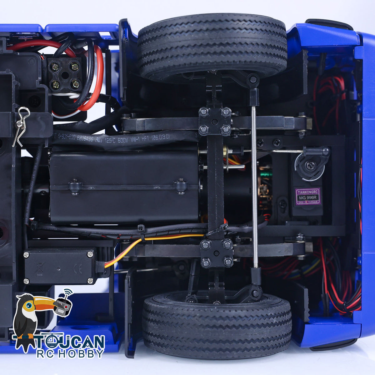 HHRC 6X4 RC Tractor Truck 1/14 Flysky I6S RTR Remote Control Car Sound Light Battery