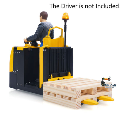 Metal 1/14 RC Electric Forklift MO55 RTR Remote Control Low Level Order Picking Truck Model Flysky Radio Battery Light Sound Ready to Run