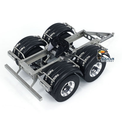 2 Axles 1/14 Metal Trailer with Fifth-wheel Traction