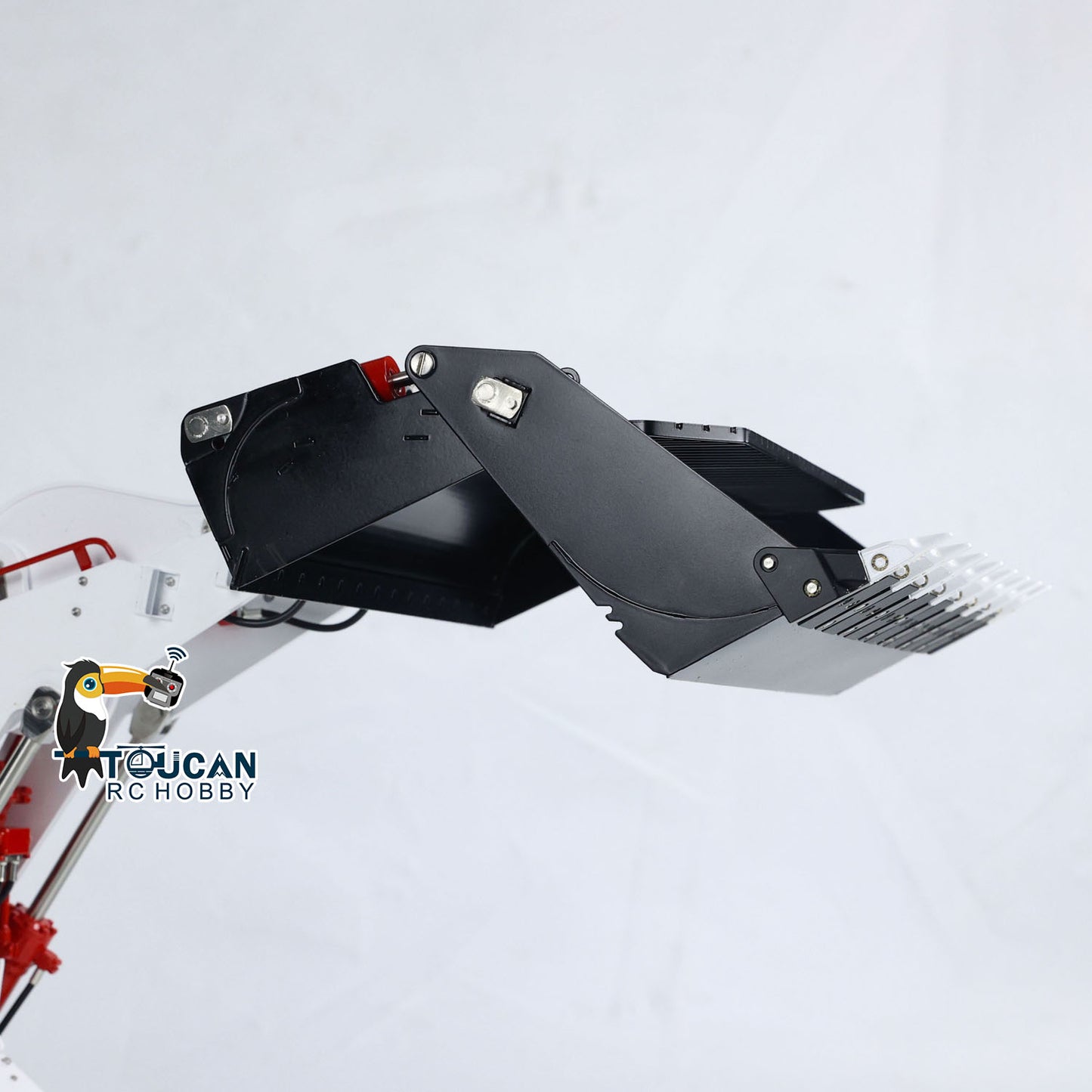 LESU 973K 1/14 Hydraulic RC Loader Upgrade Tracked Car Openable Bucket Rear Plow Model Light Sound B0024