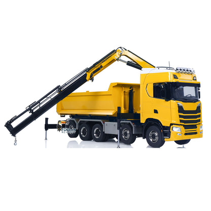 770S 10x10 1/14 Grue hydraulique RC Voiture à benne basculante Camion à benne basculante complet en métal RTR Batterie