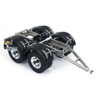 2 Axles 1/14 Metal Trailer with Fifth-wheel Traction