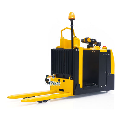 Metal 1/14 RC Electric Forklift MO55 RTR Remote Control Low Level Order Picking Truck Model Flysky Radio Battery Light Sound Ready to Run