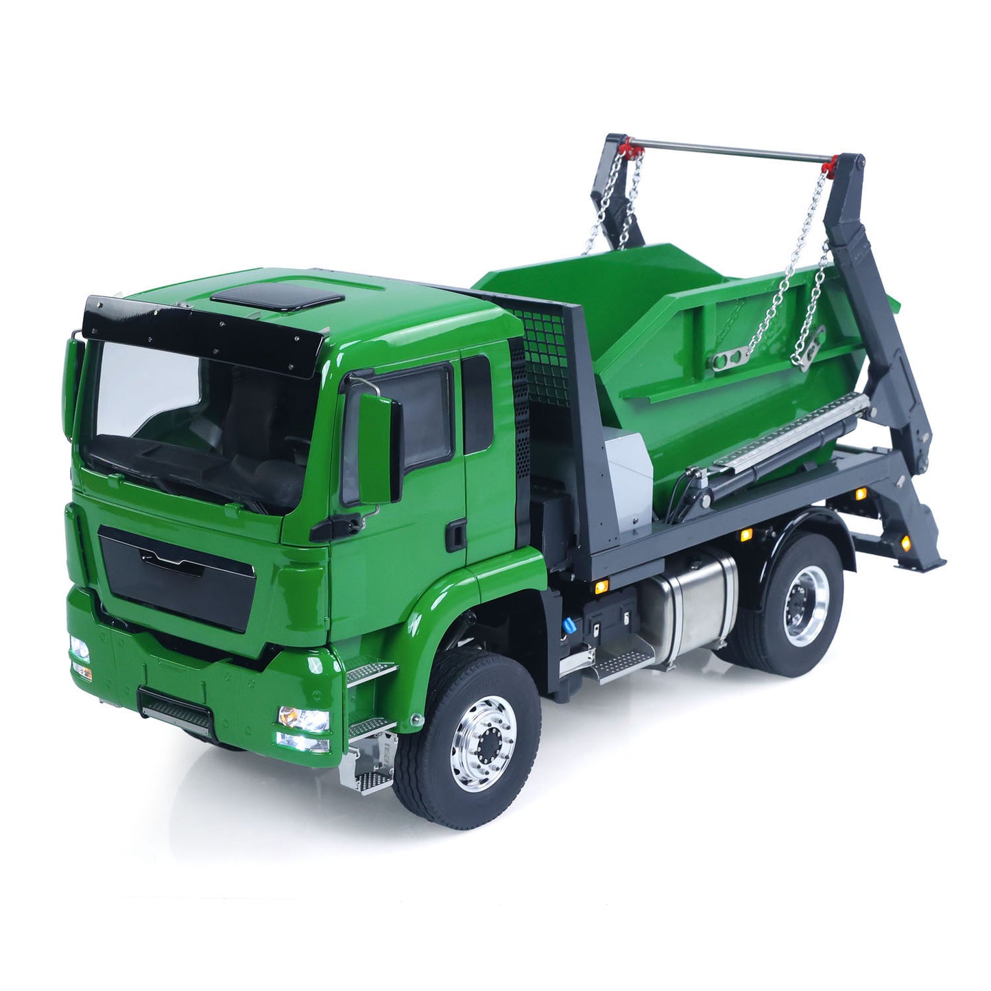 LESU 4X4 1/14 RC Hydraulic Swing Arm Garbage Truck Skip Loader TGS Paintied Car