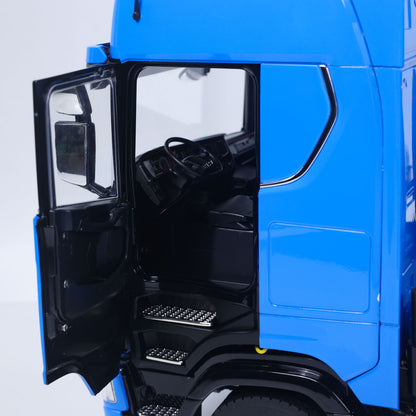 1/14 Remote Control Hydraulic Crane Dumper 10*10 RC Roll On Off Tipper 770S 3Speed U-Shaped Rear Axle Steering Differential Locks Metal Valves