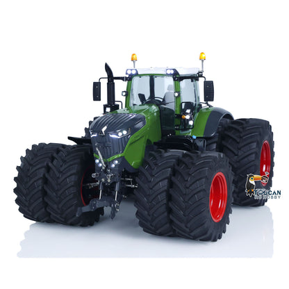 Double Wheeled LESU AOUE 1050 4x4 1/14 Metal Hydraulic RC Tractor Car Light Smoking Simulation Sound Radio Controlled Farm Truck