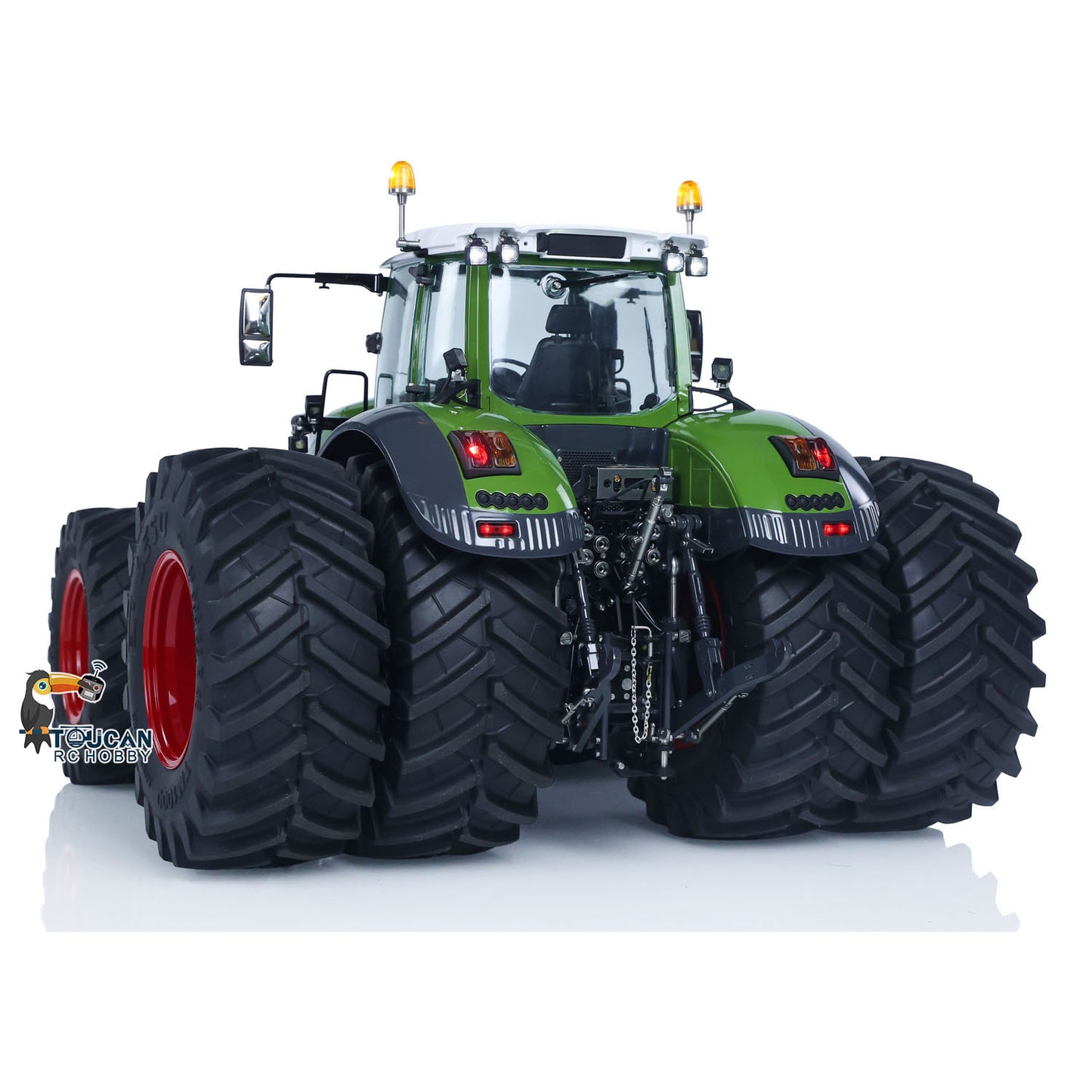 Double Wheeled LESU AOUE 1050 4x4 1/14 Metal Hydraulic RC Tractor Car Light Smoking Simulation Sound Radio Controlled Farm Truck