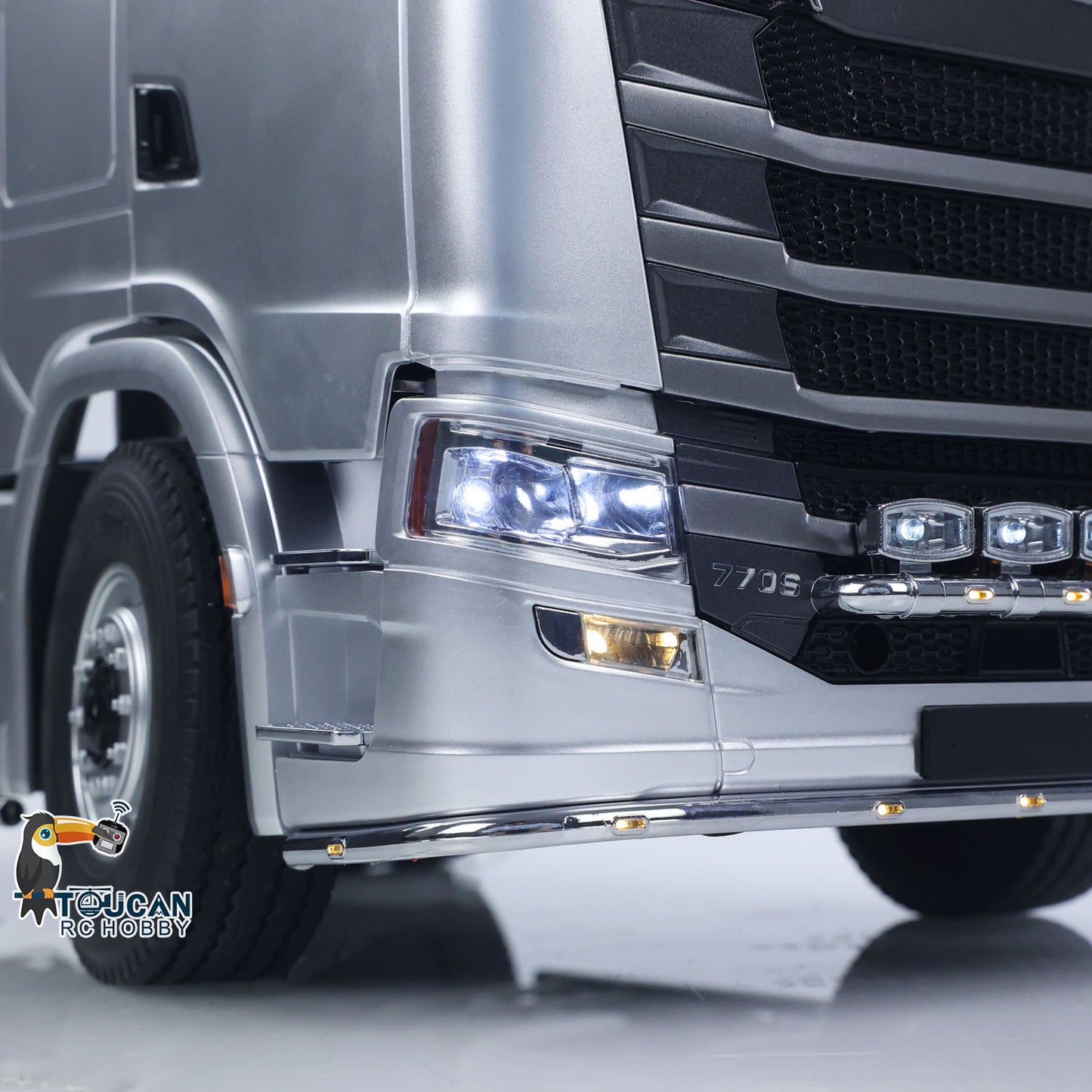 US STOCK 1/14 KABOLITE RC Tractor Car 770S 100 6x6 Romote Control Truck 2Speed Gearbox Differential Lock Vehicle 6WD Sound Light Model