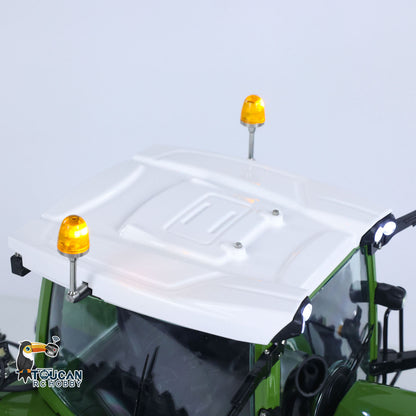 Double Wheeled LESU AOUE 1050 4x4 1/14 Metal Hydraulic RC Tractor Car Light Smoking Simulation Sound Radio Controlled Farm Truck