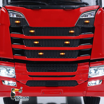 Metal Chassis Fifth Wheel 4X4 1/14 3Speed Radio Control Tractor Truck 770S Axle Locks Brushed ESC Motor Light System No Battery