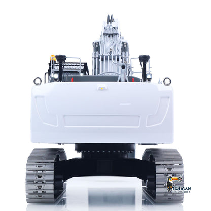Metal LESU 1/14 RC Hydraulic Excavator 2 Arms LR956 Remote Control Digger Model 4MPA Dual Pumps Light 3S Battery PL18EV LITE