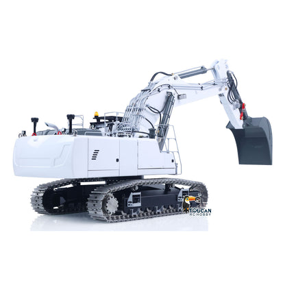 Metal LESU 1/14 RC Hydraulic Excavator 2 Arms LR956 Remote Control Digger Model 4MPA Dual Pumps Light 3S Battery PL18EV LITE