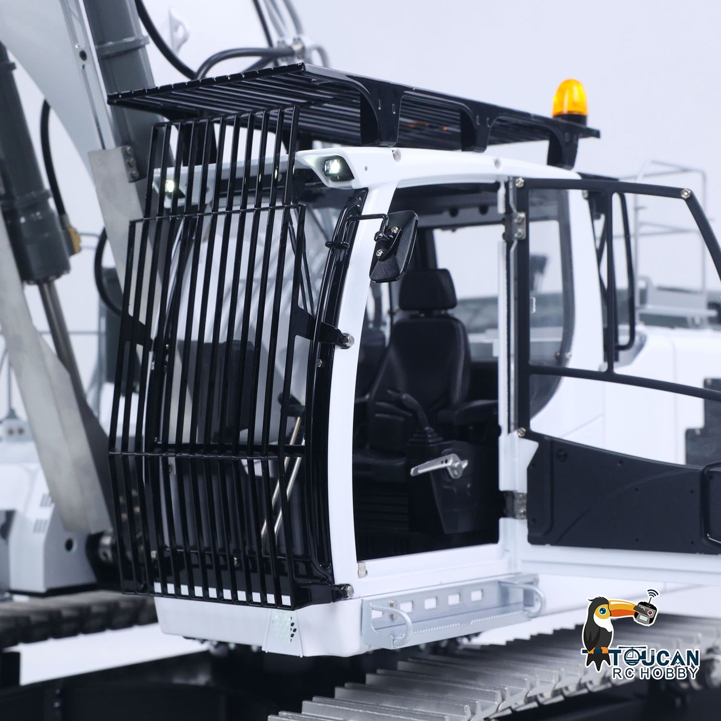 Metal LESU 1/14 RC Hydraulic Excavator 2 Arms LR956 Remote Control Digger Model 4MPA Dual Pumps Light 3S Battery PL18EV LITE