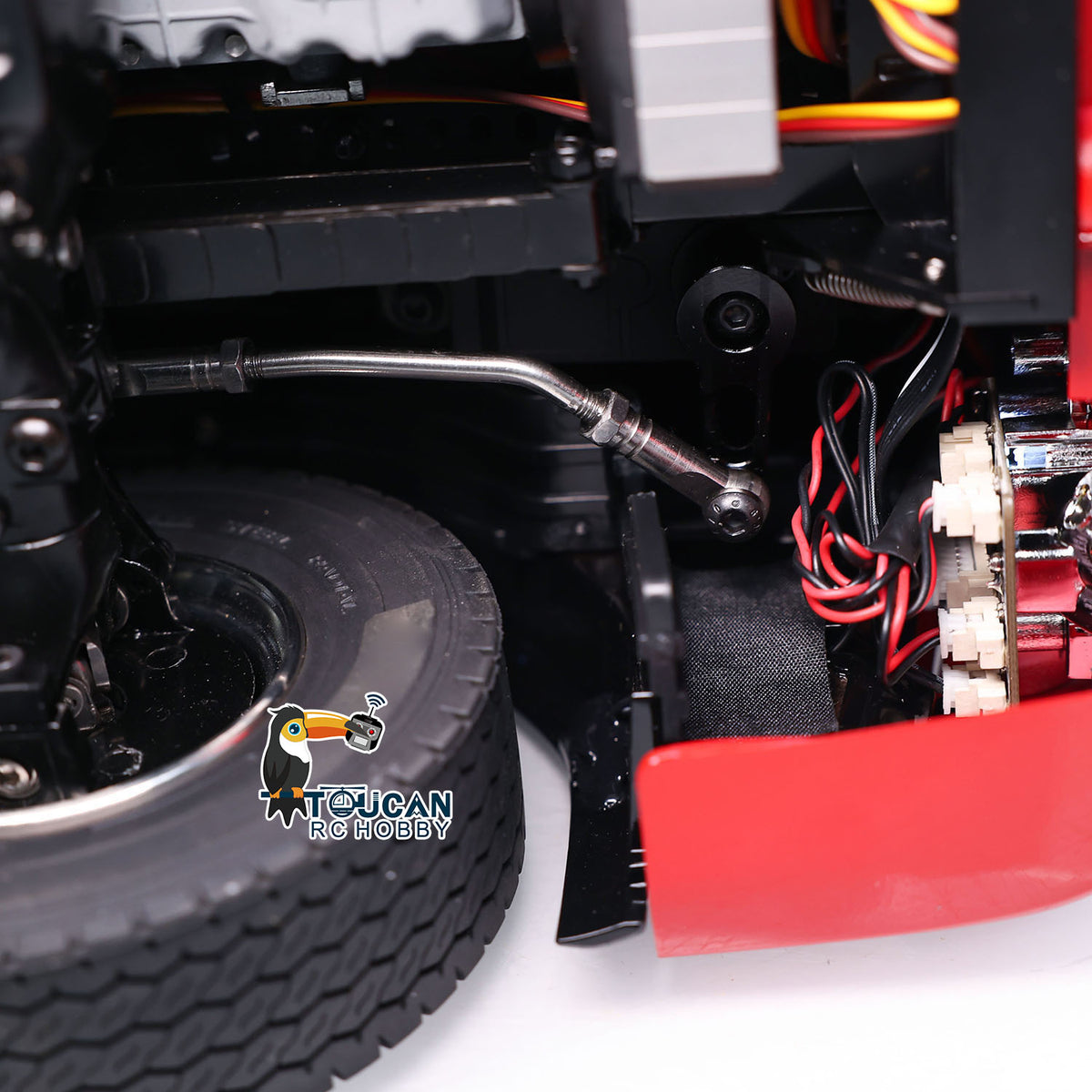 Metal Chassis Fifth Wheel 4X4 1/14 3Speed Radio Control Tractor Truck 770S Axle Locks Brushed ESC Motor Light System No Battery
