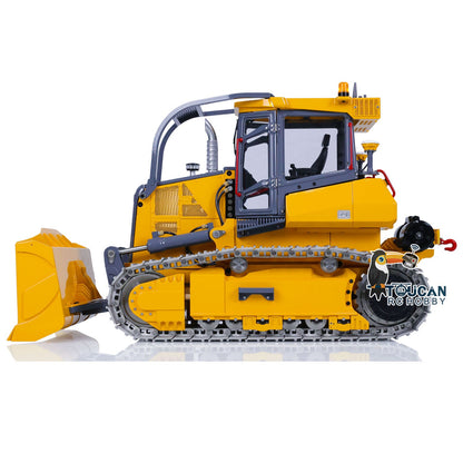 AUF LAGER 1/14 LESU Aoue 850K RC Hydraulische Planierraupe Schwarz Track Bulldozer