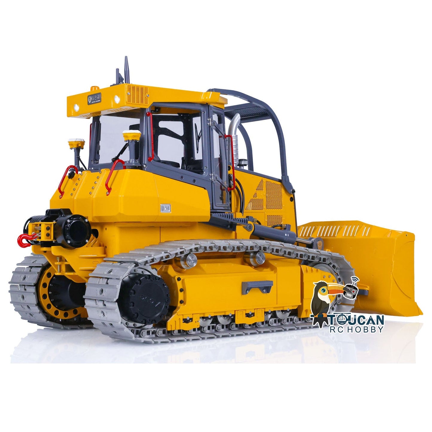 IN STOCK LESU Metal 1/14 RC Hydraulic Dozer Aoue 850K Painted Assembled PNP Bulldozer B0005