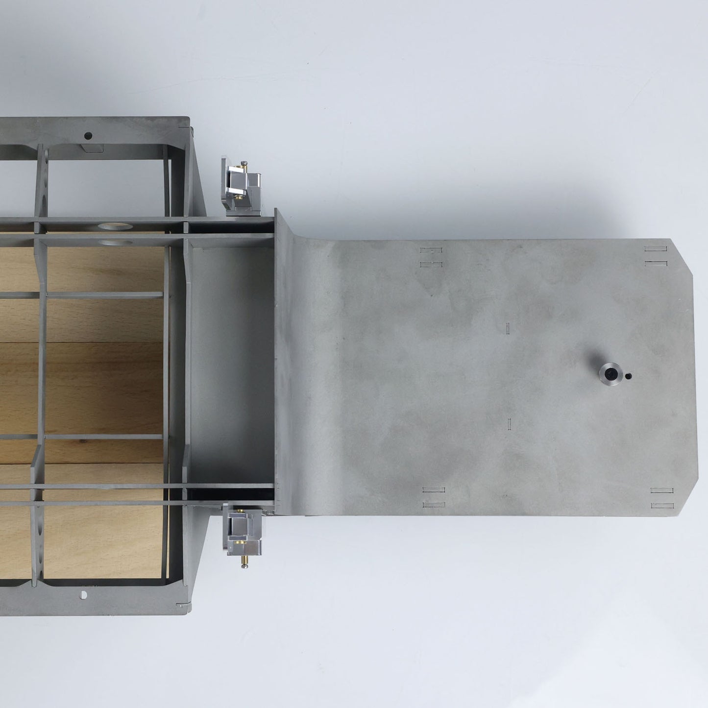 US STOCK LESU 872MM Metal Wood 4Axles Trailer for 1/14 RC TAMIYA Tractor Truck DIY Model