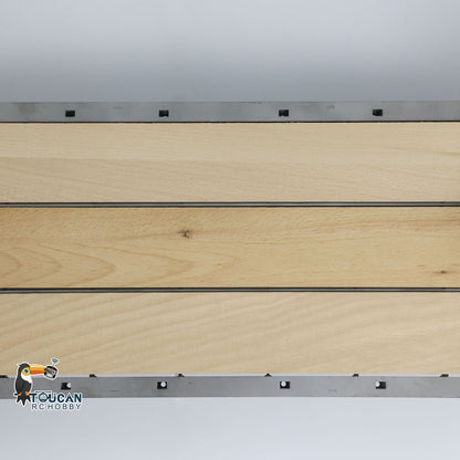 LESU 872MM Metal Wood 4Axles Trailer for 1/14 RC TAMIYA Tractor Truck DIY Model