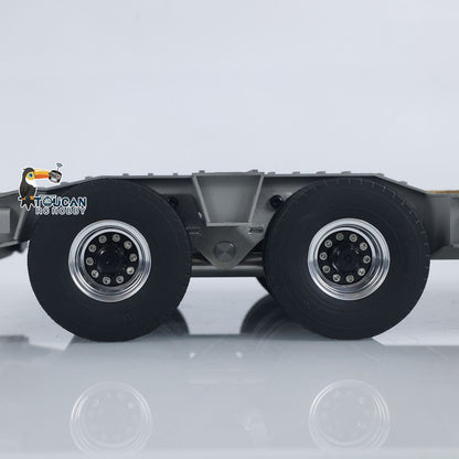 LESU 872MM Metal Wood 4Axles Trailer for 1/14 RC TAMIYA Tractor Truck DIY Model