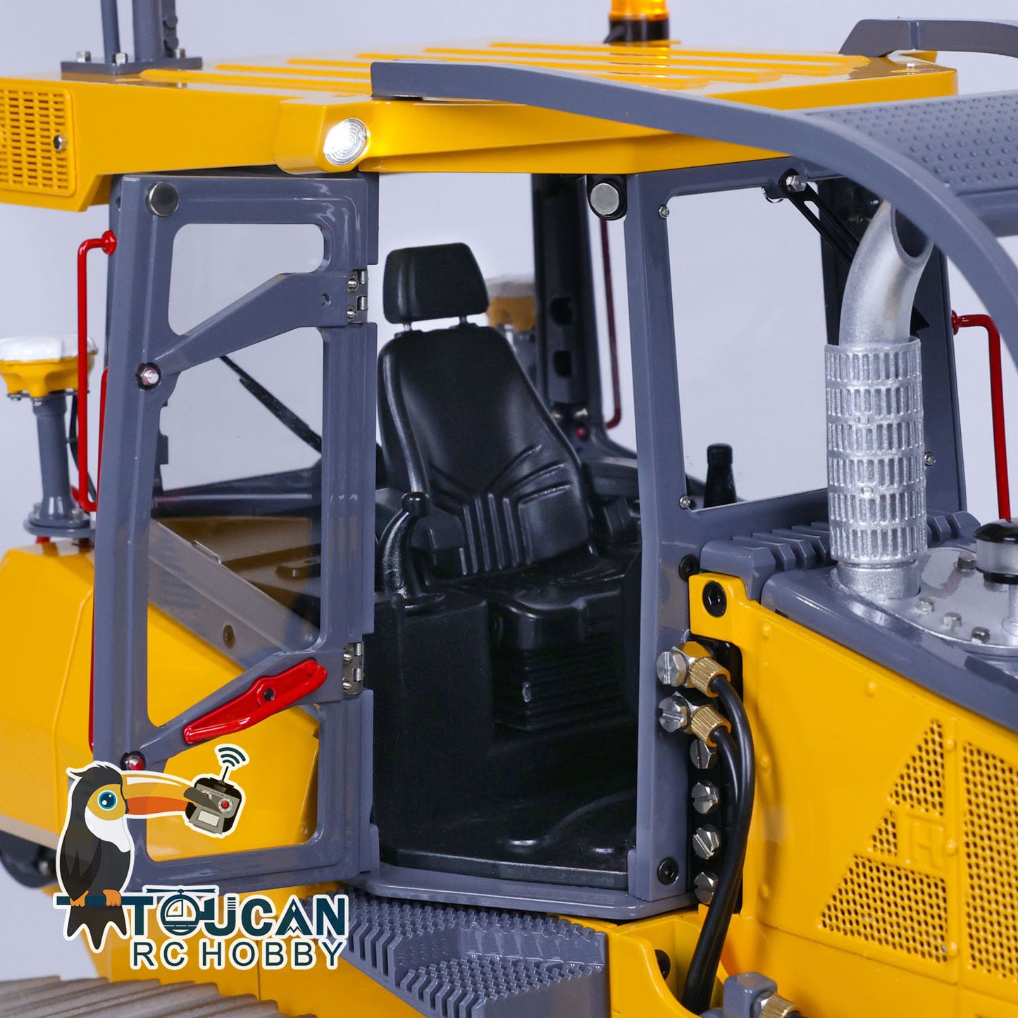 LESU Metall 1/14 RC Hydraulische Planierraupe Aoue 850K Lackiert Montiert PNP Bulldozer B0005