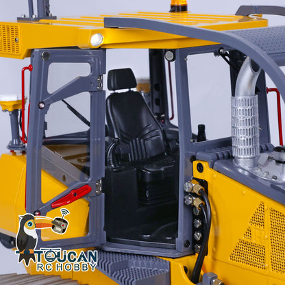 LESU Metall 1/14 RC Hydraulische Planierraupe Aoue 850K Lackiert Montiert PNP Bulldozer B0005