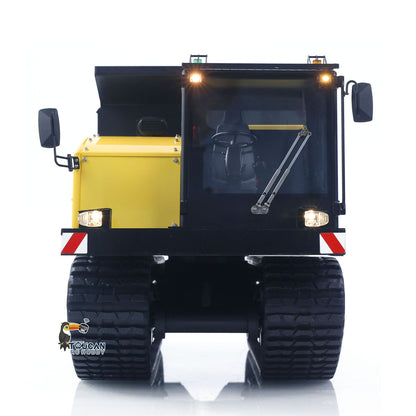 Upgraded Super Frog T14R Panther 1/14 Remote Control Hydraulic Crawler Dumper RC Metal Tracked Tipper Truck Frsky X14 Radio