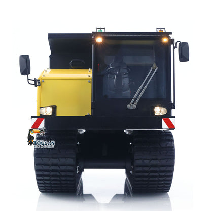 Super Frog 1/14 RC Hydraulic Crawler Dumper Truck T14R RTR Radio Controlled Metal Tracked Tipper Frsky X14 Light Electric Wiper