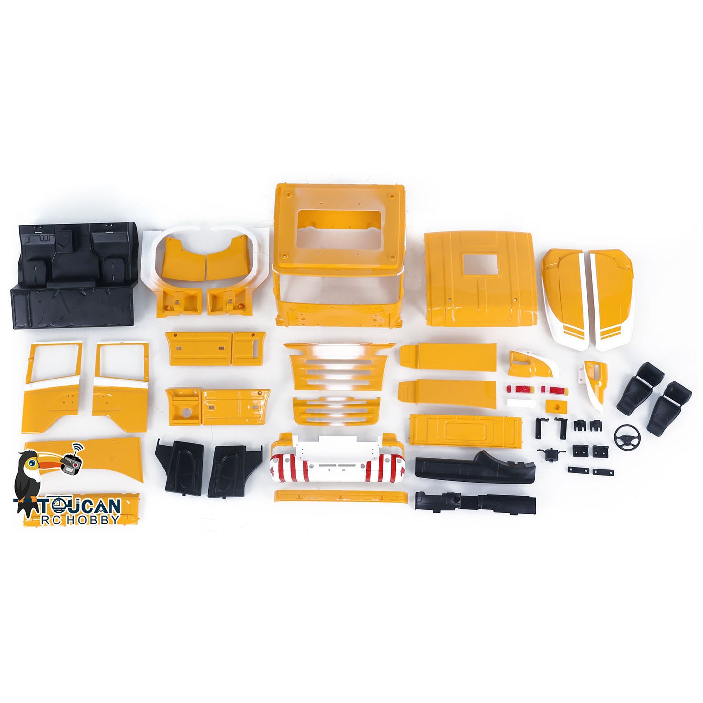 Painted Highline Cabin for 1/14 3-Axle RC Tractor Truck