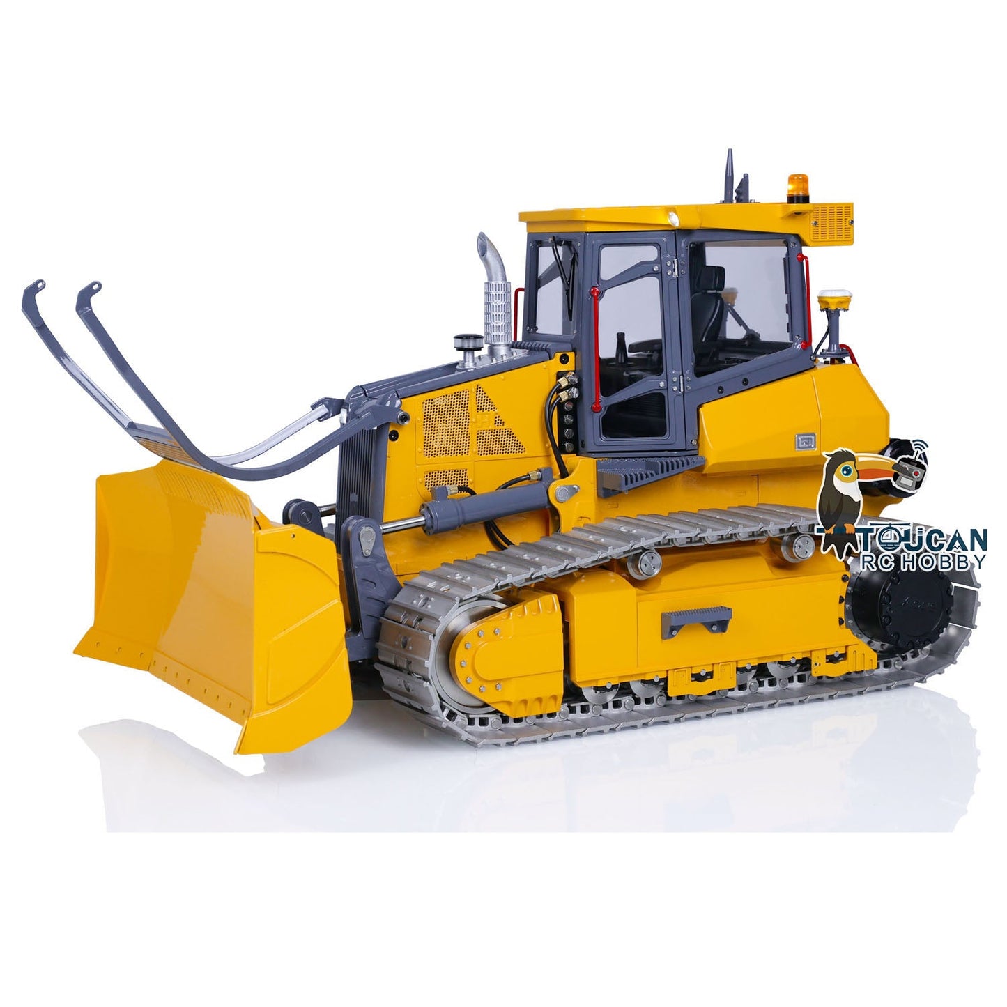 AUF LAGER 1/14 LESU Aoue 850K RC Hydraulische Planierraupe Schwarz Track Bulldozer