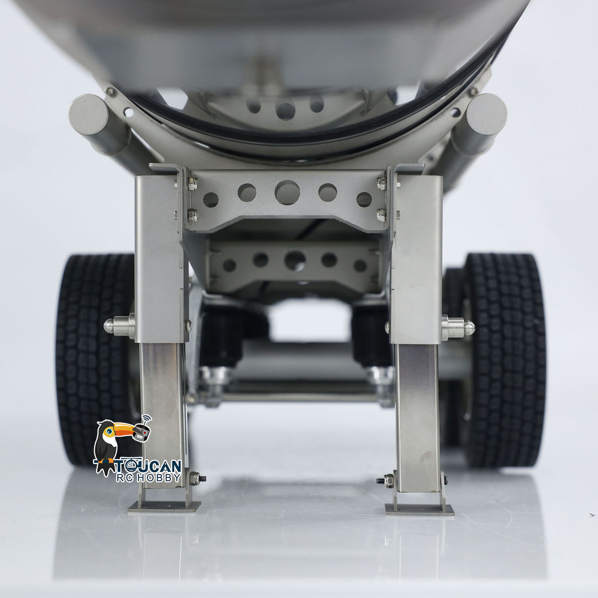 1/14 Scale Metal 6*6 Semi-trailer Fuel Tank for RC Tractor Truck Transport Vehicle Model