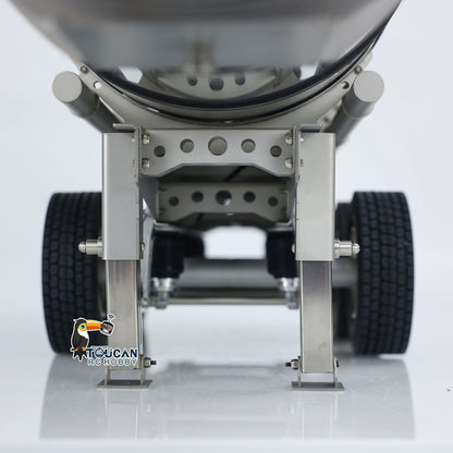 1/14 Scale Metal 6*6 Semi-trailer Fuel Tank for RC Tractor Truck Transport Vehicle Model