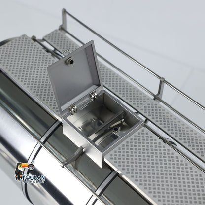 1/14 Scale Metal 6*6 Semi-trailer Fuel Tank for RC Tractor Truck Transport Vehicle Model