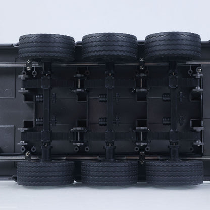 Fast Shipping 73.5CM Plastic Semi Trailer Flatbed 1502 for 1/18 Remote Control Tractor Truck HUINA 1501 Electronic Support Legs Tail Board