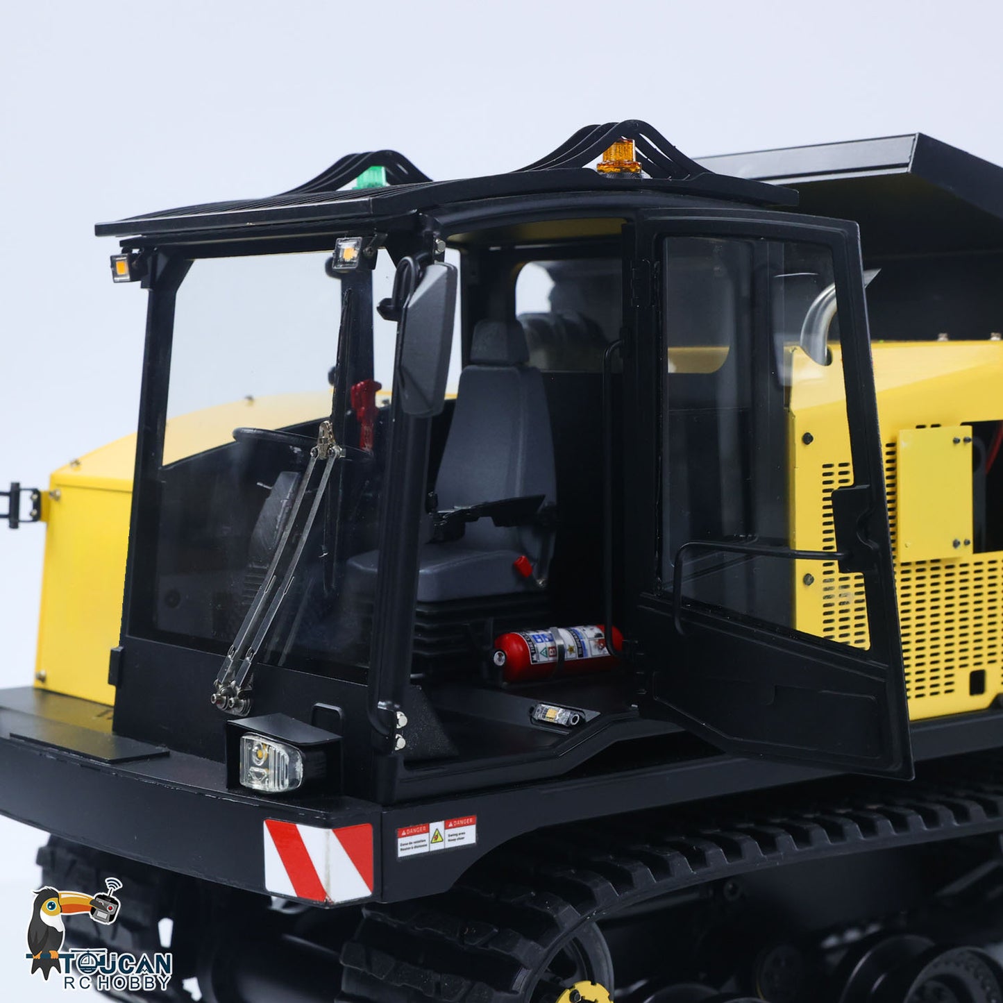 Upgraded Super Frog T14R Panther 1/14 Remote Control Hydraulic Crawler Dumper RC Metal Tracked Tipper Truck Frsky X14 Radio