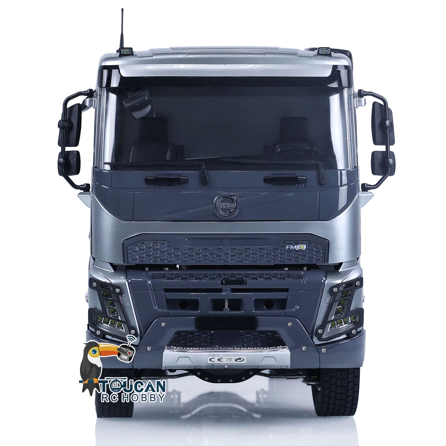 Camion à benne basculante hydraulique RTR RC Double E 1/14 6x6 E115 Volvo FMX