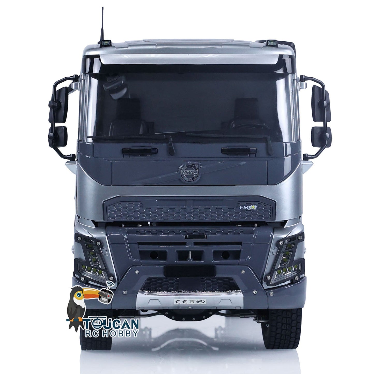 AUF LAGER Double E 1/14 6x6 E115 Volvo FMX Hydraulischer RTR RC Muldenkipper