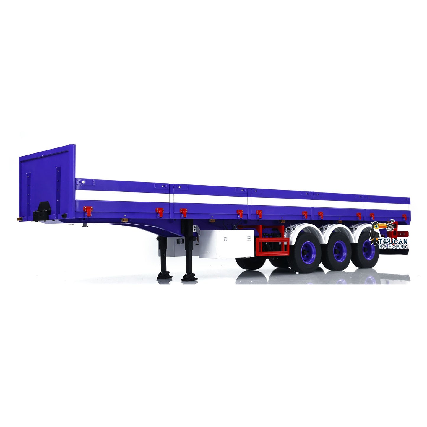 3 Axles 1/14 Metal Semi Trailer