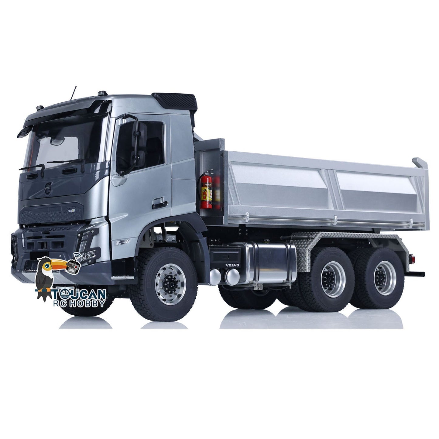 AUF LAGER Double E 1/14 6x6 E115 Volvo FMX Hydraulischer RTR RC Muldenkipper