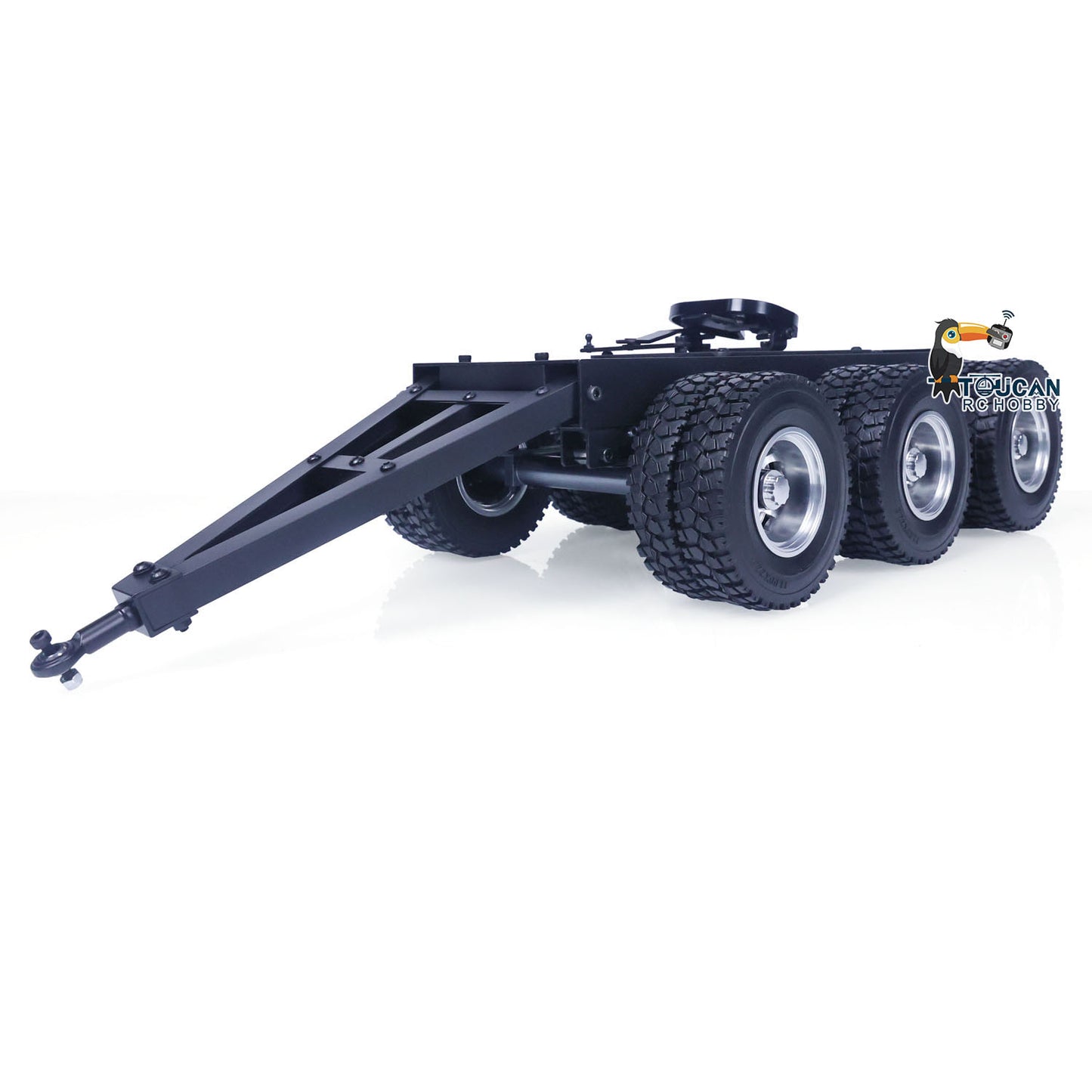 1/14 Metal 3 Axles Trailer with Fifth-wheel Traction