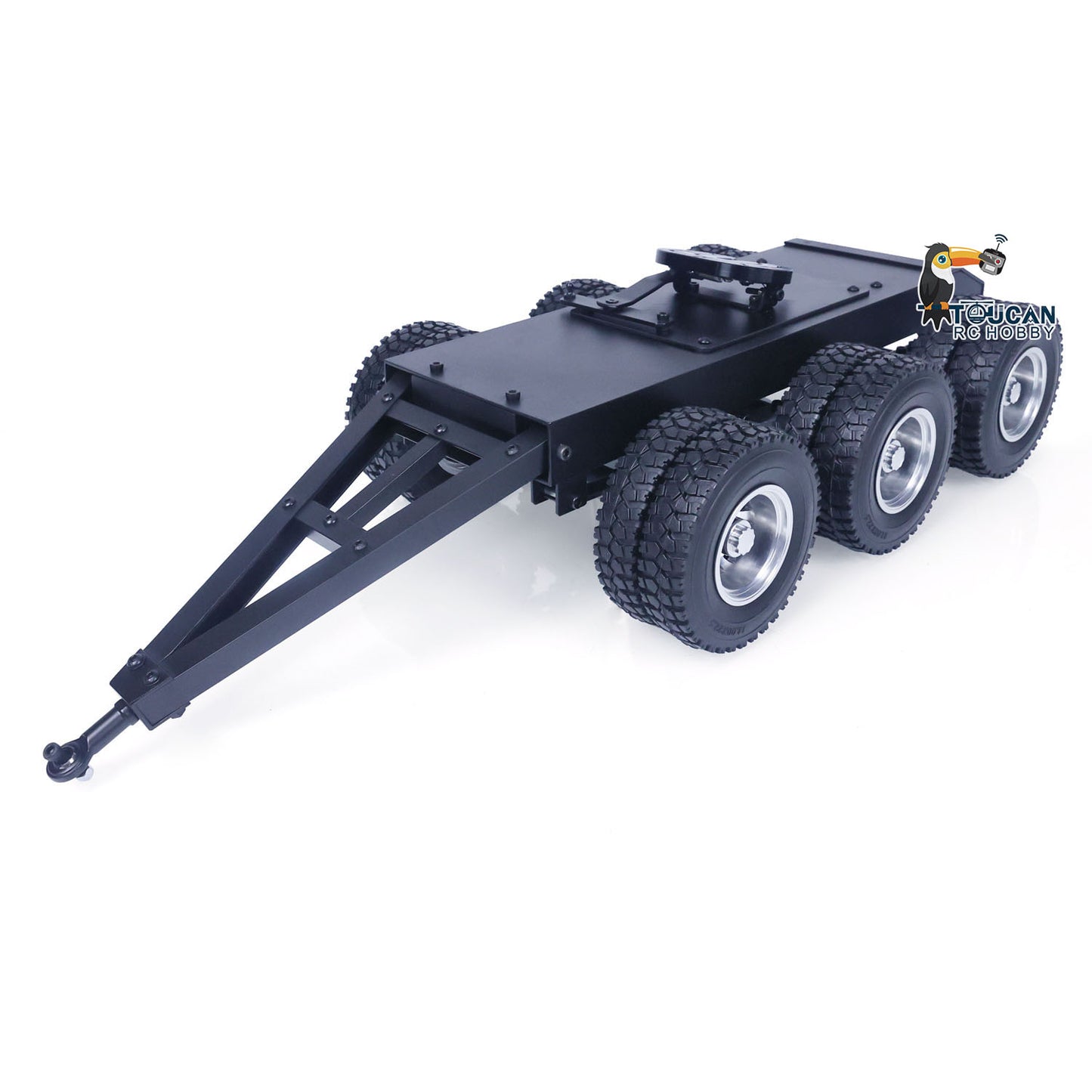 1/14 Metal 3 Axles Trailer with Fifth-wheel Traction