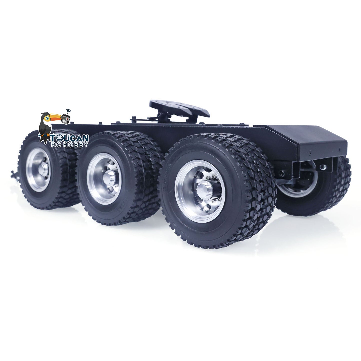 1/14 Metal 3 Axles Trailer with Fifth-wheel Traction