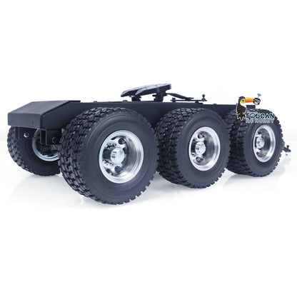 1/14 Metal 3 Axles Trailer with Fifth-wheel Traction