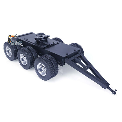 1/14 Metal 3 Axles Trailer with Fifth-wheel Traction