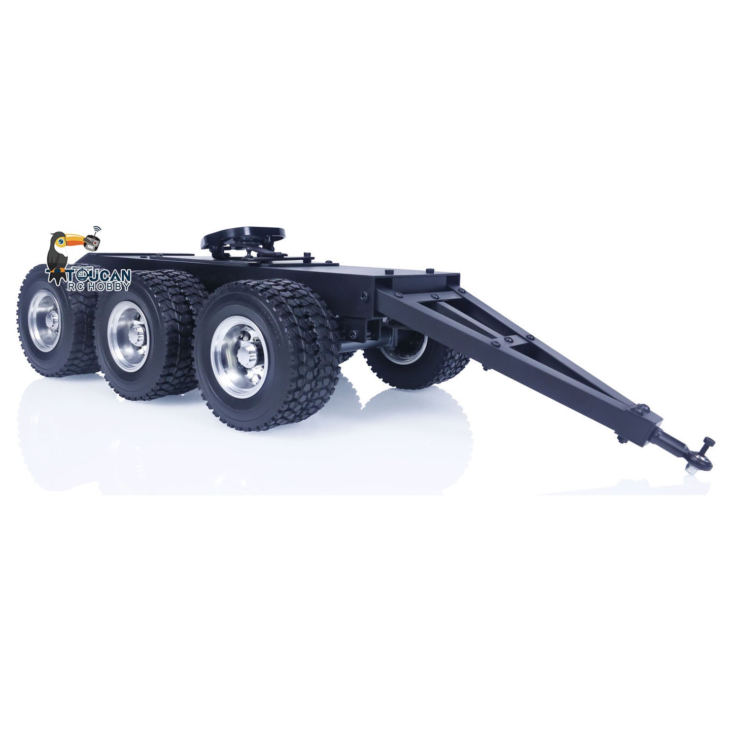 1/14 Metal 3 Axles Trailer with Fifth-wheel Traction