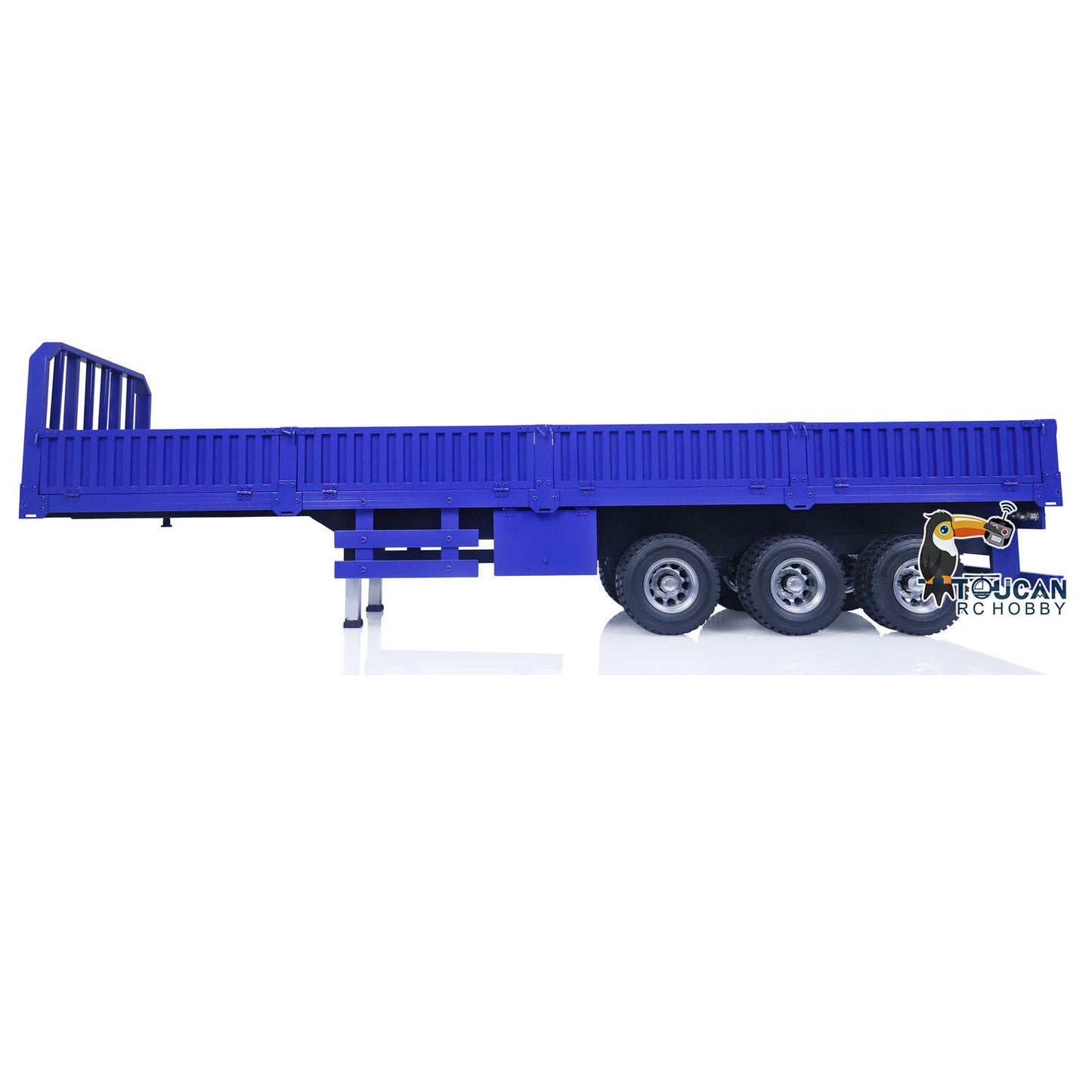 1/14 3-Axle Trailer Metal Low-bed Trailer