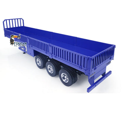 1/14 3-Axle Trailer Metal Low-bed Trailer