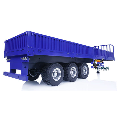 1/14 3-Axle Trailer Metal Low-bed Trailer