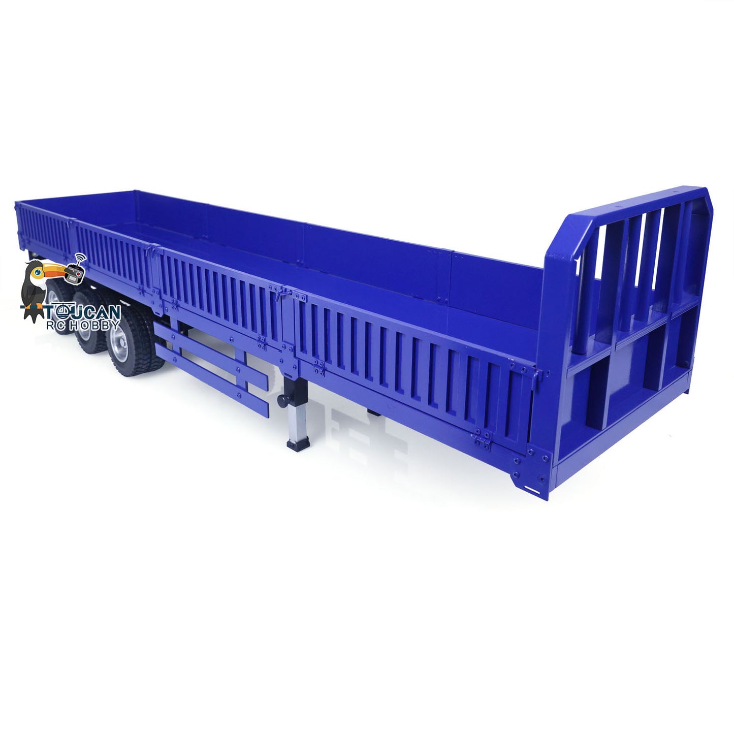 1/14 3-Axle Trailer Metal Low-bed Trailer