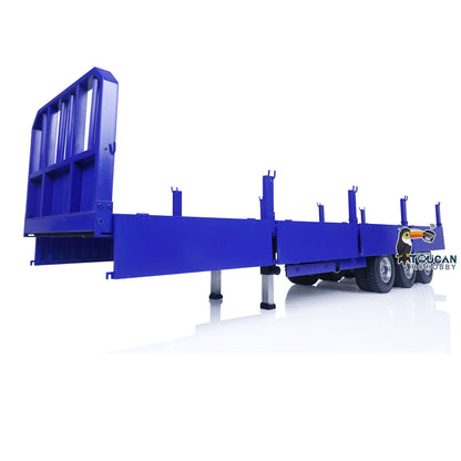 1/14 3-Axle Trailer Metal Low-bed Trailer