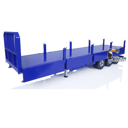 1/14 3-Axle Trailer Metal Low-bed Trailer